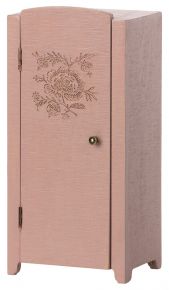Maileg dolls furniture wooden cabinet 8x11x23 cm light pink
