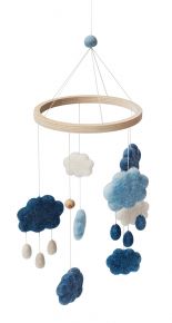 Sebra Clouds baby Mobile (crochet)