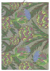 Ekelund Autumn artichoke tea towel (eco-tex) 35x50 cm green, multicolor