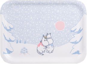 Muurla Moomins Let it Snow tray 20x27 cm white, multicolored