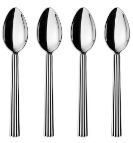 Georg Jensen Bernadotte tea spoon / children spoon long 4 pcs polished
