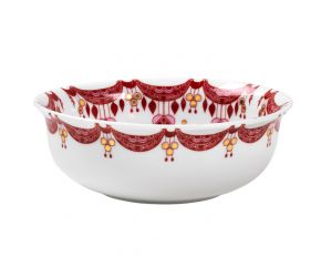 Bjørn Wiinblad Christmas Guirlande bowl Ø 16 cm red, white