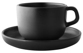 Eva Solo Nordic Kitchen cup 0.2 l with saucer black