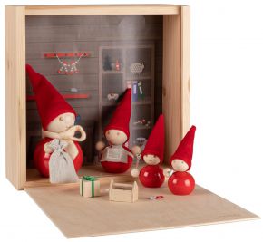 Aarikka Tonttu workshop set 7 pcs. height 24 cm