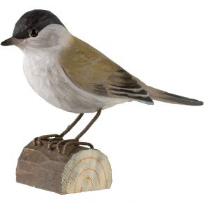 Wildlife Garden Decobird blackcap hand carved