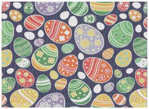 Ekelund Happy Easter placemat (oeko-tex) 35x48 cm multicolored, black