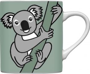 Bo Bendixen mug koala 0.3 l gray green, grey, cream