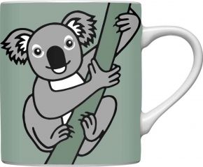 Bo Bendixen cup / mug koala 0.3 l gray green, grey, cream