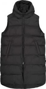 Makia Clothing Ladies vest padded with hood Meera black