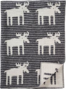 Klippan Moose woollen blanket 130x180 cm (eco-tex) striped
