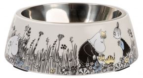 Muurla Moomin Pets feeding bowl height 6.8 cm Ø 22 cm grey