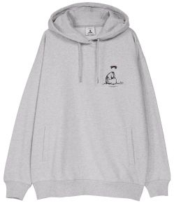 Makia Clothing Moomin Unisex hoodie light gray Ninny