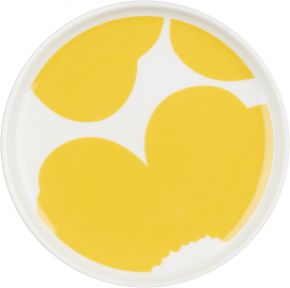 Marimekko Unikko Iso Oiva plate Ø 13.5 cm cream, spring yellow