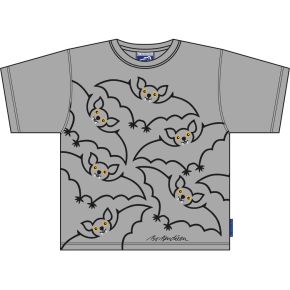Bo Bendixen Unisex Kids T-Shirt grey bat