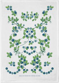Citronelles blueberries tea towel 50x70 cm blue, green, white