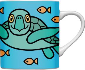 Bo Bendixen mug turquoise sea turtle 0.3 l