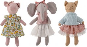 Bloomingville Mini Animal Friends Doll Set of 3 pink, multicolored Bonnie