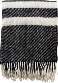 Klippan Gotland woollen throw 130x200 cm (eco-tex) striped