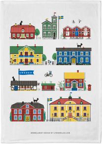 Citronelles Sweden tea towel 50x70 cm