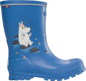 Viking Footwear Unisex Kids Rubber Boots Moomins Moomintroll Fishing Blue Jolly