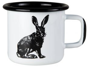 Muurla Nordic The Hare mug enamel 0.37 l