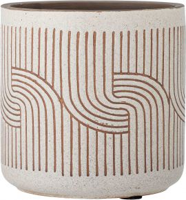 Bloomingville flower pot height 20.5 cm Ø 20.5 cm natural, terracotta Cenzia