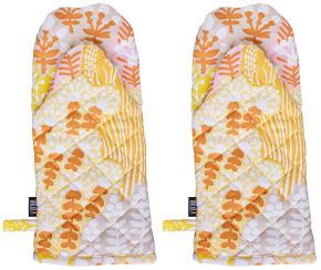 Vallila Nummi (bog) oven glove (eco-tex) yellow, orange, rust, pink, beige, white 2 pcs
