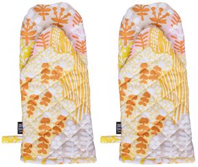 Vallila Nummi (bog) oven glove (eco-tex) yellow, orange, rust, pink, beige, white 2 pcs