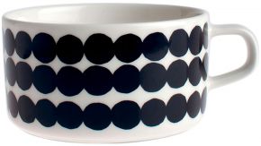 Marimekko Siirtolapuutarha (colonial garden) Oiva cup 0.25 l black, cream white