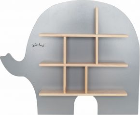 Jabadabado shelf elephant gray height 55 width 45 cm