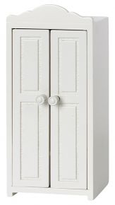 Maileg doll furniture wooden cupboard 4.5x7.5x16 cm white