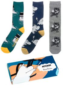 Nordicbuddies Men socks size EU 40-45 gift box 3 pcs Moomin GB01-H