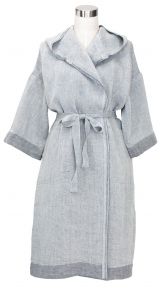 Lapuan Kankurit Unisex bathrobe with hoodie grey Kaste