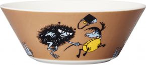 Moomin by Arabia Moomins Stinky in Action bowl Ø 15 cm brown, cream white, multicolored