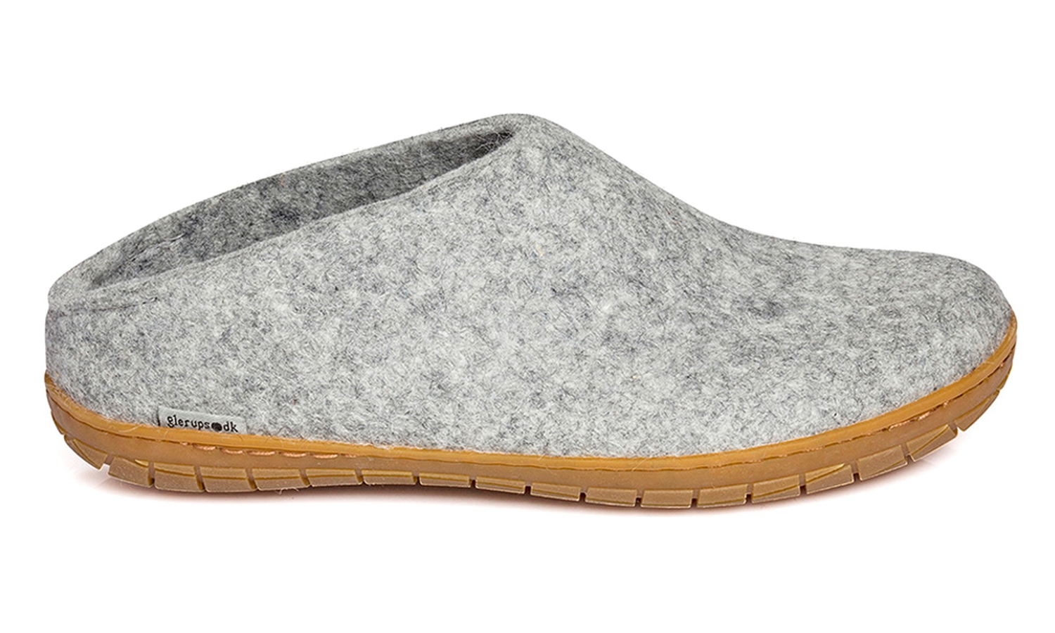 Modell B Unisex felted slipper rubber sole nature | scandinavian-lifestyle