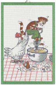 Ekelund Pettson & Findus Whisks tea towel (oeko-tex) 40x60 cm