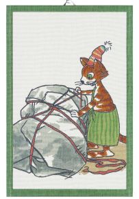 Ekelund Pettson & Findus Christmas gift tea towel (eco-tex) 40x60 cm