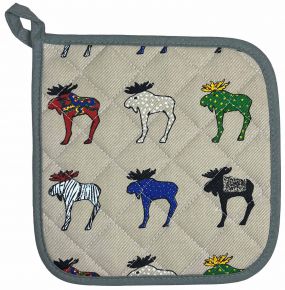 Nordiska Ingela J. Moose beige multicolor pot holder