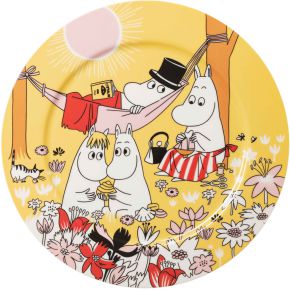 Moomin by Arabia Family Time plate Ø 30 cm yellow, multicolored