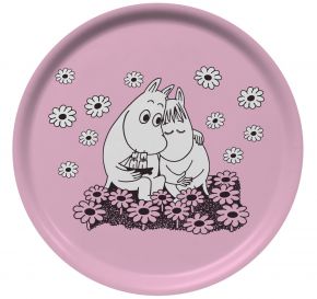 Opto Design Moomins Love tray Ø 31 cm pink