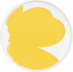Marimekko Unikko Iso Oiva plate Ø 25 cm cream, spring yellow