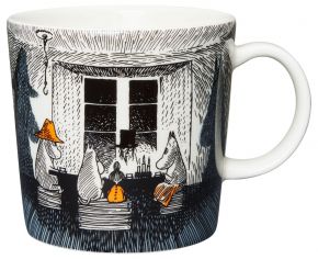 Moomin by Arabia Moomins True to its origin cup / mug 0.3 l black, white