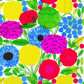 Marimekko Sitruupaper napuu paper napkin 33x33 cm 20 pcs green, yellow, white, multicolored