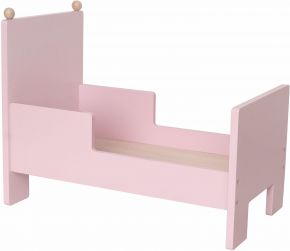 Jabadabado doll bed wood pink 42x24x34 cm