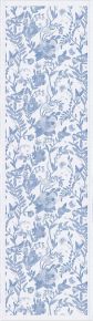 Ekelund Spring Dream Table Runner (oeko-tex) 35x120 cm white, blue
