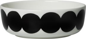 Marimekko Räsymatto Mega Oiva bowl 0.4 l black, cream white