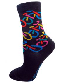 Bo Bendixen Unisex socks bicycle blue