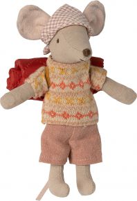 Maileg Mouse hiker Big Sister with sleeping mat height 13 cm