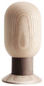 Born in Sweden In the forest Tilia salt or pepper mill with stand wood nature height 18 cm