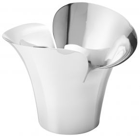 Georg Jensen Bloom Botanica flower pot stainless steel polished